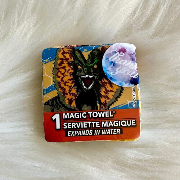 Jurassic World 3 Magic Expanding Cotton 11"x11" Dinosaur Washcloths / Towels - Picture 6 of 8